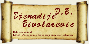 Đenadije Bivolarević vizit kartica